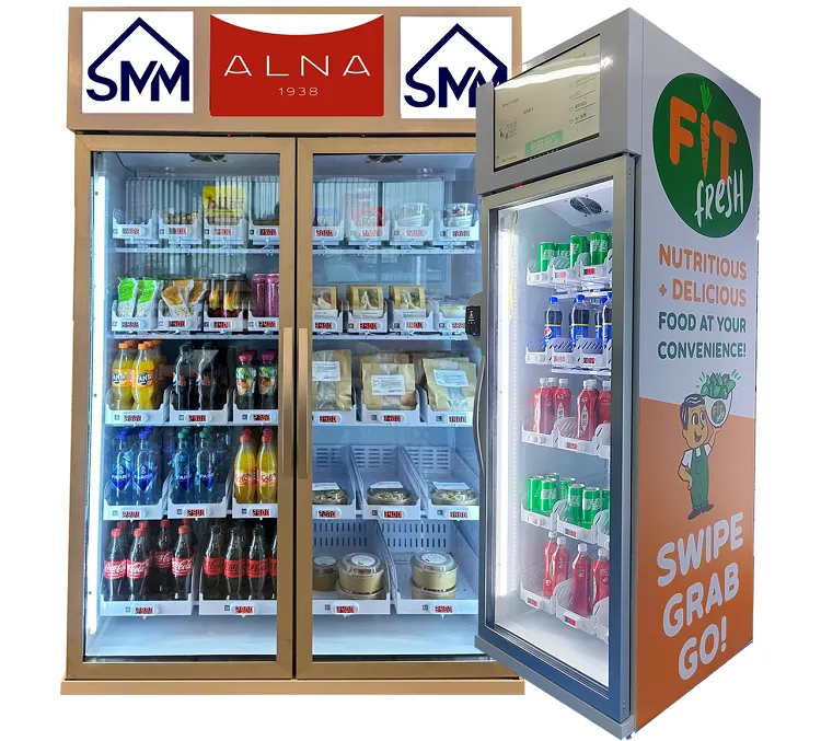 weimi smart fridge vending machine suitable for selling snack drink meal wine beer cake farm products